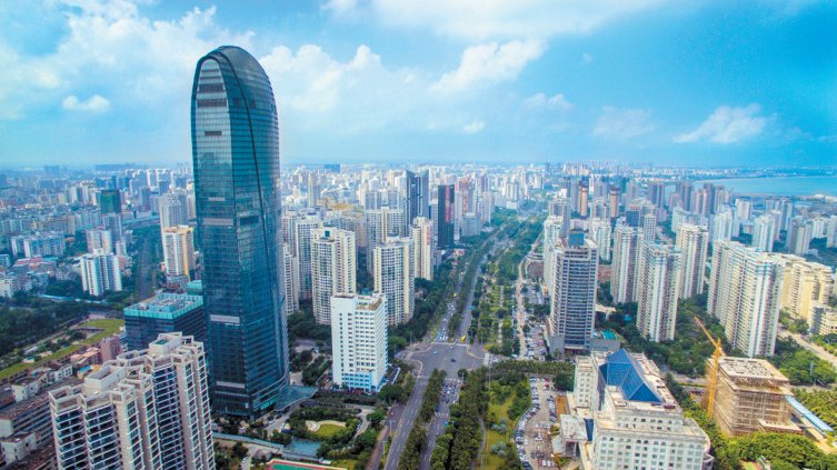 海南省海航国际广场　　项目位于海南省海口市国贸核心区，工程总建筑面积18.84万平方米，主楼总高度249.7米，是海南岛内第一高楼。